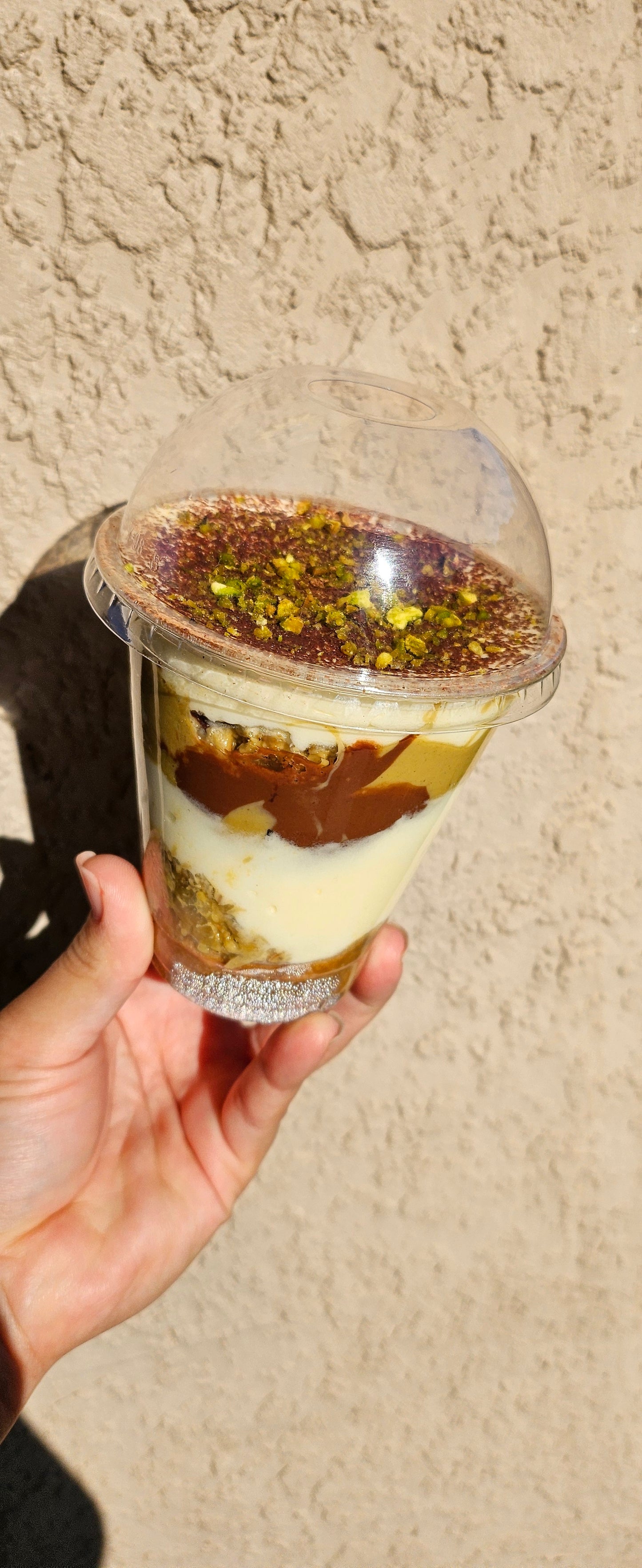 Dubai chocolate tiramisu cup